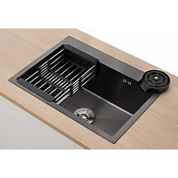 Tema Ένθετος Νεροχύτης Inox Σατινέ Black 60x45cm 004-TEM-0059