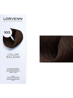 Lorvenn Color Balsam 103 Καστανό Σκούρο Ημιμόνιμη Βαφή Μαλλιών Χωρίς Αμμωνία 60ml