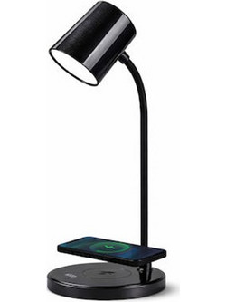 Andowl LED Φωτιστικό Γραφείου Bluetooth σε Μαύρο Χρώμα Q-D180