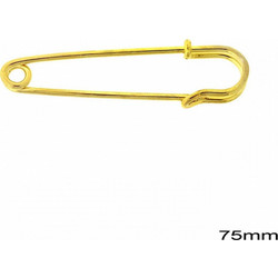 Παραμάνα Σιδερένια 75mm 235101801 Χρυσο 10 τεμαχια