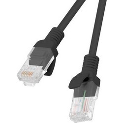 Lanberg U/UTP Cat.5e Καλώδιο Δικτύου Ethernet 0.5m Black