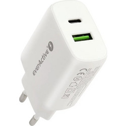 everActive USB / USB Type-C Wall Adapter White SC-370Q