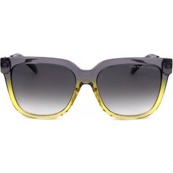 Marc Jacobs MARC580/S XYO/9O Γυναικεία Γυαλιά Ηλίου Τετράγωνα Κοκάλινα Μεταλλικά Ασημί με Μαύρο Polarized Φακό