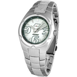 Chronotech Ανδρικό Ρολόι με Ασημί Μεταλλικό Μπρασελέ CC7039M-09M