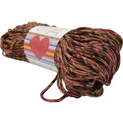 Νήμα HEART, ΤΣΙΛΕΣ Κορδόνι Basic by Handibrand, 200γρ, Βελονάκι Νο5 Πολύχρωμο Πορτοκαλί