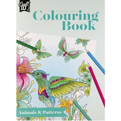 Anti-Stress Colouring Book Craft ID 64 Σχέδια Α4 120gr Animals & Patterns