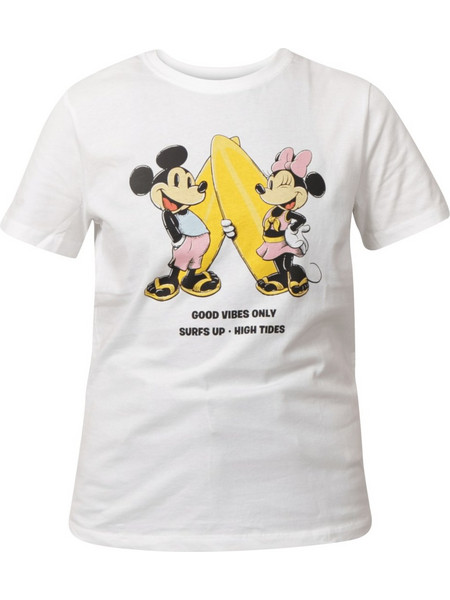 Only MICKEY MINNIE REG S/S T-SHIRT Λευκό