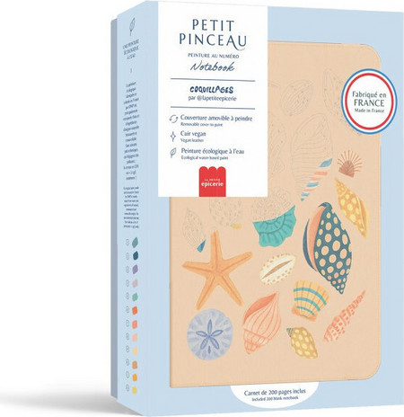 LA PETITE EPICERIE NOTEBOOK A PEINDRE - COQUILLAGE ΖΩΓΡΑΦΙΖΕΤΕ ΜΟΝΟΙ ΣΑΣ ΤΟ ΕΞΩΦΥΛΛΟ ΤΟΥ ΣΗΜΕΙΩΜΑΤΑΡΙΟΥ- 355005 350905