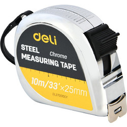 Μετροταινία Ατσάλινη Deli EDL270010CY 10m x 25mm - Ασημί EDL270010CY