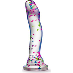 Blush Neo Elite Glow In The Dark Hanky Panky Dildo με Βεντούζα 19cm Πολύχρωμο