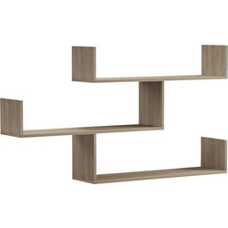 Ραφιέρα τοίχου Tiber pakoworld sonoma 120x22x67εκ