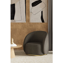 Stewe Home Πολυθρόνα Γκρι 85x85x76cm STE-026849-P26849