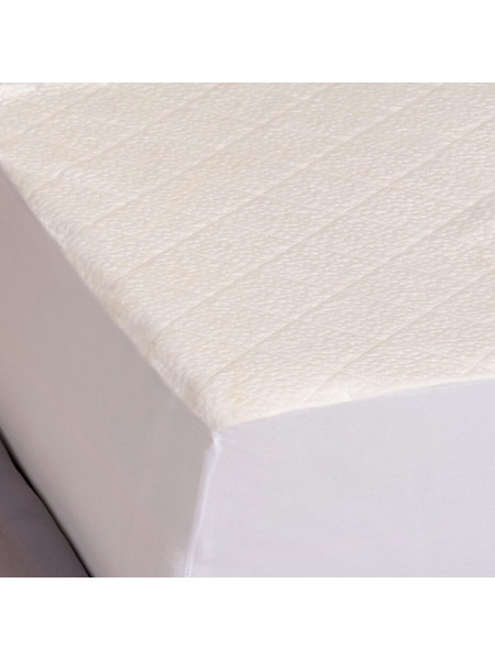 Melinen Home ΠΡΟΣΤΑΤΕΥΤΙΚΟ ΣΤΡΩΜΑΤΟΣ ΜΟΝΟ ΑΔΙΑΒΡΟΧΟ BAMBOO JACQUARD ΛΕΥΚΟ 100Χ200+40cm