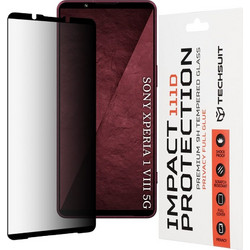 Techsuit - 111D Κόλλα Απορρήτου Πλήρους Διατήρησης - Sony Xperia 1 VIII - Μαύρο
