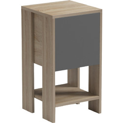 Homemarkt ΚΟΜΟΔΙΝΟ ARGUS HM18378.13 ΜΕΛΑΜΙΝΗ SONAMA/ΓΚΡΙ 30x30x55Υεκ