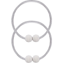 ROXXANI δέστρα κουρτίνας RXN-0024, μαγνητική, 43cm, γκρι, 2τμχ