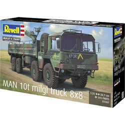 Assembly Model Revell Military Truck Man 10t Milgl.8x8 245 Pieces