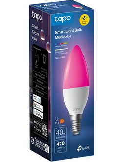 Smart Wi-Fi Light Bulb, Multicolor E14 Base