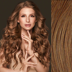 Extensions Κερατίνης Indiva - Τούφες Remy Καστανό Θερμό 6, 60-65cm