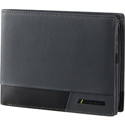 Samsonite 144537-A123 Pro DLX 6, Ανδρικό Πορτοφόλι, Δέρμα, ΑΤΑΝ, Γκρι