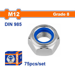 Wadfow WMV6512A Παξιμάδι Ασφαλείας για Βίδα M12mm 75τμχ DIN 985