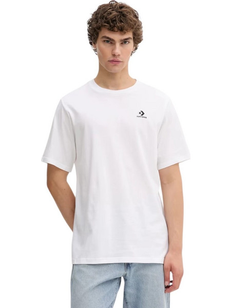 Converse - Ανδρικό T-shirt Logo Star Chevron CVM5T876-100 Λευκό
