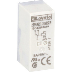 Ρελέ Τύπου Μινιατούρας 8-Πόλων Σειράς HR30 1 C/O 16A 250VAC/ 12A 30VDC Τάση Πηνίου 24VAC