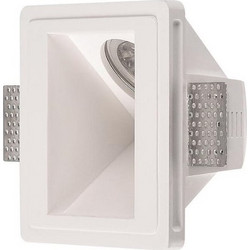 Χωνευτό γύψινο φωτιστικό ορθογώνιο 120x120 GU10 (χωρίς λαμπτήρα) FGS120W