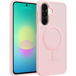 Crong Hybrid Matte Magnetic - Magsafe Case Samsung Galaxy A27 5G (Pink) - (CRGHMMSGA27PNK)