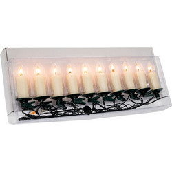 Iliadis 10 LED Κεριά Χριστουγεννιάτικα Λαμπάκια σε Κλιπ Ρεύματος Άσπρα 6mΧ11cm 90885