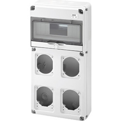 Πίνακας επίτοιχος παροχής IP65 2 θέσεων 16A + 2 θέσεων 16-32A
