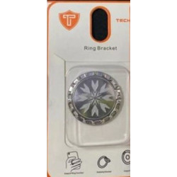 Ring Bracket 8 για Κινητού σε Ασημί Χρώμα Ασημί Μεταλλικό