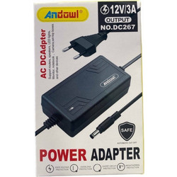 Andowl DC267 Universal Τροφοδοτικό 12V 3A Μαύρο