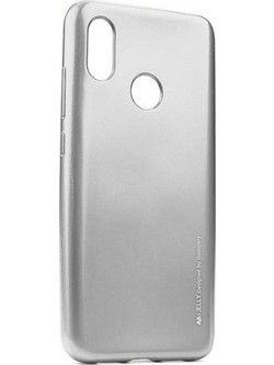 Θήκη Γυαλιστερή Back Cover Σιλικόνης για Huawei Honor 20 Lite με Ασημί Ασημί Θήκη πλάτης Σιλικόνη