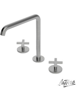 ΜΠΑΤ.ΝΙΠΤ.ΕΠΙΚΑΘ.3 ΟΠΩΝ+ΒΑΛΒ.CLIC-CLAC ELLE CROSS LA TORRE INOX