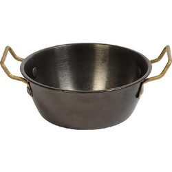 ANTIQUE STONEWASH BLACK ΜΠΩΛ ΣΕΡΒΙΡΙΣΜΑΤΟΣ ΣΤΡΟΓΓ. ΜΕ 2 ΛΑΒΕΣ SS18/10 350ML D: 13 H: 4CM
