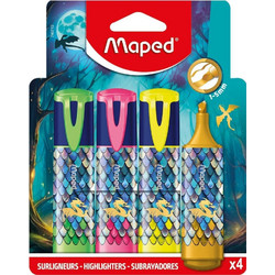 MAPED ΜΑΡΚΑΔΟΡΟΙ ΥΠΟΓΡΑΜΜΙΣΗΣ KIDS DRAGON ΣΕΤ 4ΤΕΜ. 740713