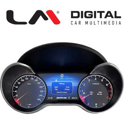 LM DIGITAL LM CLUSTER BZ9326 Ψηφιακό Ταμπλό 3.4Inch+7Inch+3.4Inch Για Mercedes R 20062017 & Ml/Gl 2005