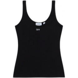 OFF WHITE OFF STAMP RIB TANK ΤΟΠ 2FA00672TW003-BLACK/WHITE