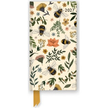 Jade Mosinski: Garden Bees 2027 Luxury Slimline Pocket Diary Planner - Week to View - Flame Tree Publishing - Diary or journal