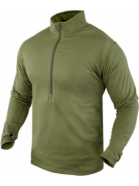 Φλις Πουλόβερ Condor Base II Zip Pullover Olive