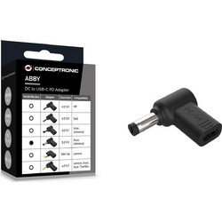Conceptronic Μετατροπέας USB-C / DC male σε USB-C / DC female 1τμχ