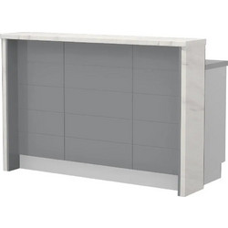 Πάγκος νησίδας Hudson-Μήκος: 150 εκ.Γκρι-White Marble