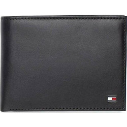 TOMMY HILFIGER ETON CC FLAP AND COIN POCKET ΜΑΥΡΟ