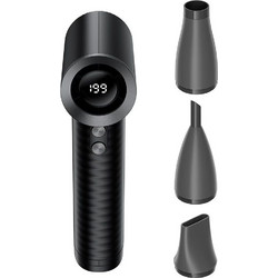 Acefast - Portable Fan (YF4) - High-Speed Blower, 199 Levels, 3 Nozzles, 77000rpm, 4000mAh, Led Display, Type-C - Black