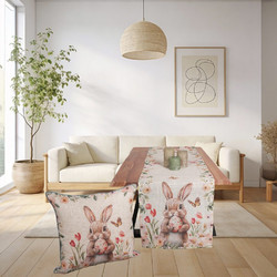 Πασχαλινή Τραβέρσα 40x170 Με Λαγό 0354 "Ilis Home"