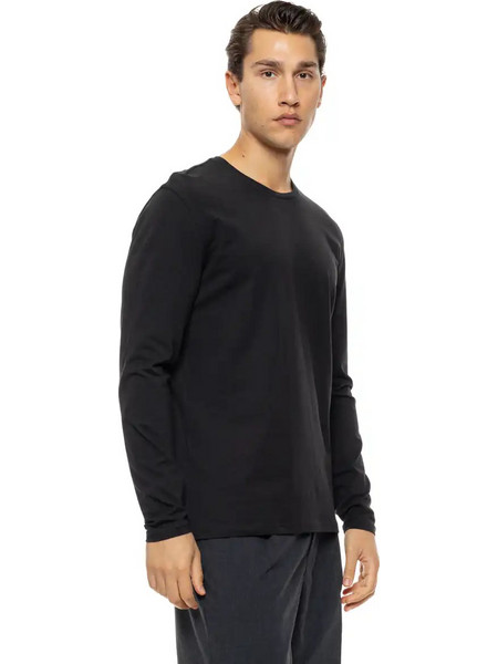 Smart Ανδρική μακρυμάνικη basic μπλούζα 54-206-002 BLACK