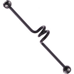 Sequoia Σκουλαρίκι Piercing barbell/μπάρα Ατσάλι I-00473-1 (1.6*45*5*5)