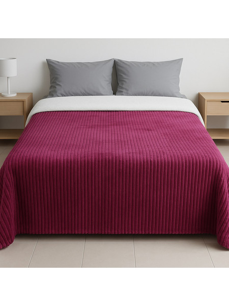 Κουβέρτα Fleece Υπέρδιπλη 220x240 Cosmin Venturi Quilt Ruby Red