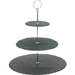 Εταζέρα Excellent Houseware με 3 επίπεδα και διαστάσεις 30x30x34cm - Black 210000800